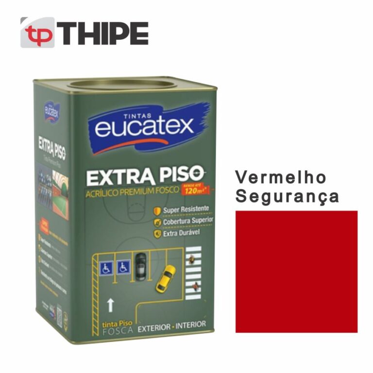 Tinta Extra Piso Acrílico Premium Vermelho Segurança Eucatex THIPE