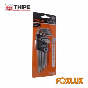 Chave Torx 9 peças FOXLUX