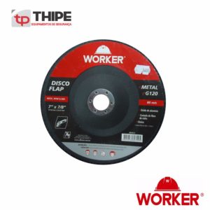 Disco flap 7” x 7/8” G120 Worker