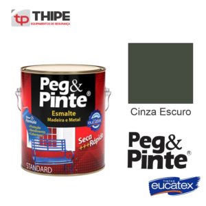 Peg Pinte Esmalte Cinza Escuro 3,6L