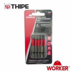 Bits para parafusadeira PH2 – Worker