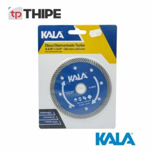 Disco Diamantado Turbo 4.3/8” x 3/8” – 110mm x 20mm – Kala