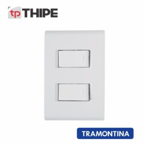 Conjunto 4×2 com 2 Interruptores Simples – Tramontina