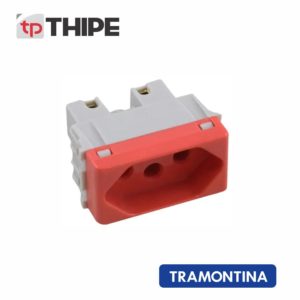 Tomada 2P+T 20A 250V Vermelha – Tramontina