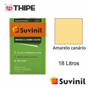 Tinta Rende & Cobre Muito / Amarelo canário – Suvinil