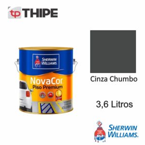 Tinta Novacor Piso Premium Cinza Chumbo 3,6L – Sherwin Williams