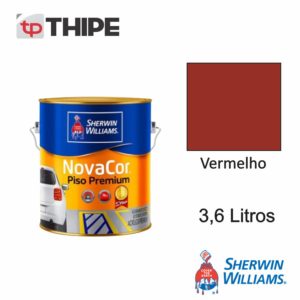 Tinta Novacor Piso Premium Vermelho 3,6L – Sherwin Williams