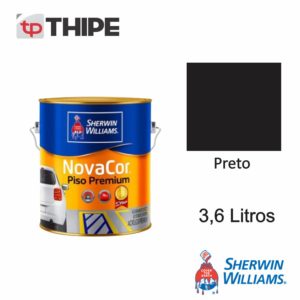 Tinta Novacor Piso Premium Preto 3,6L – Sherwin Williams