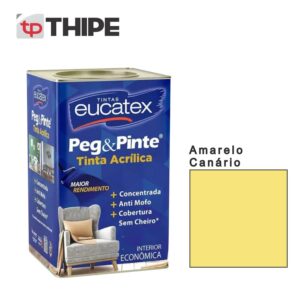 Tinta Eucatex Peg & Pinte 18L – Amarelo Canário