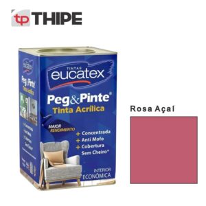 Tinta Eucatex Peg & Pinte 18L – Rosa Açaí